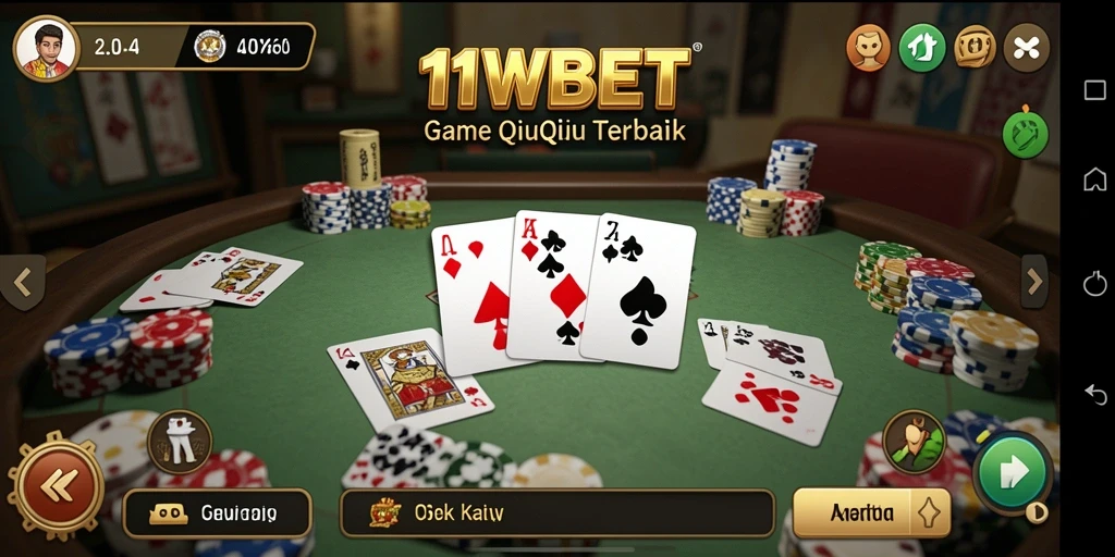 Tampilan gameplay QiuQiu yang seru dan menarik dari 11WBET.