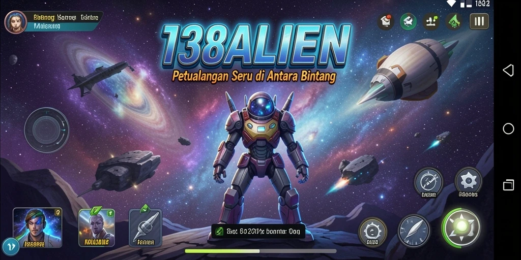 Gameplay seru di luar angkasa dengan alien menggemaskan.
