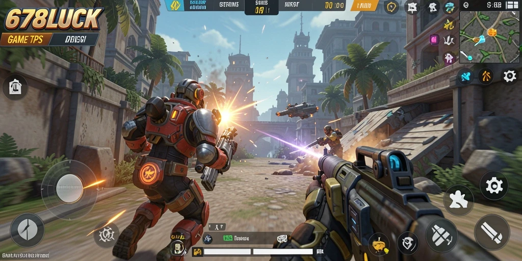 Gameplay seru 678LUCK dengan aksi TPS yang mendebarkan.