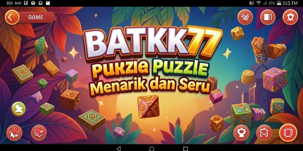 Gameplay <strong>BATIK77</strong> yang penuh tantangan dengan motif batik yang indah.