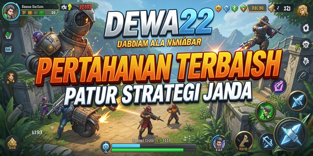 Menampilkan aksi menegangkan dalam gameplay Tower Defense DEWA22.