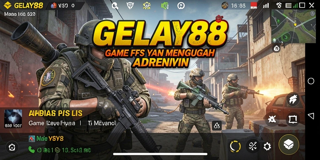 Tangkapan layar utama dari gameplay intens <strong>GELAY88</strong> dengan aksi tembak-menembak yang seru.