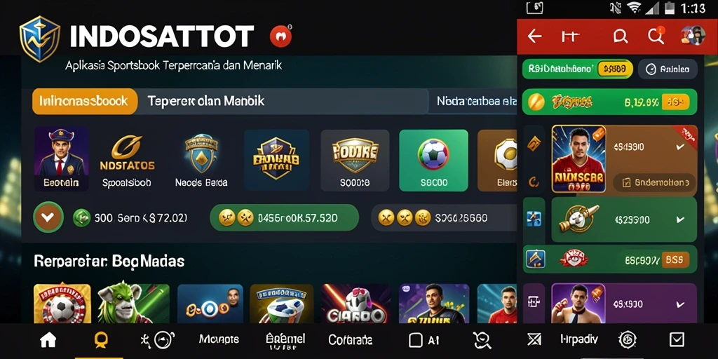Tampilan gameplay menarik dari aplikasi Sportsbook INDOSATTOTO.