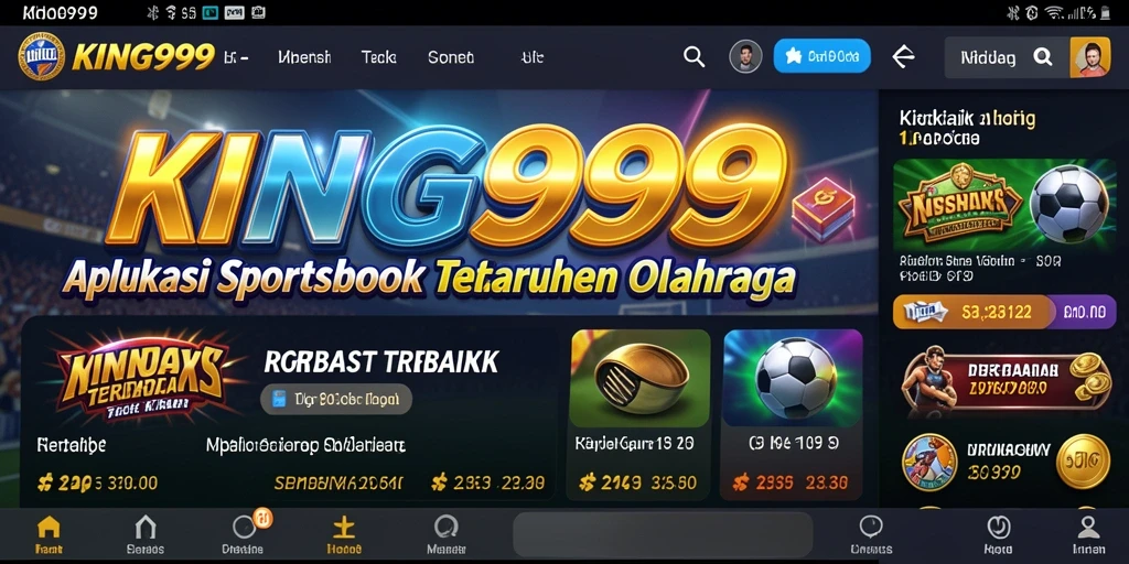 Tampilan gameplay <strong>KING999</strong> yang menampilkan taruhan olahraga secara langsung.