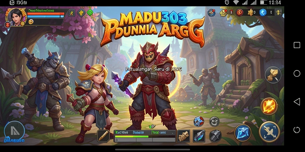 Tangkapan layar gameplay MADU303 yang menunjukkan aksi seru dalam pertarungan.